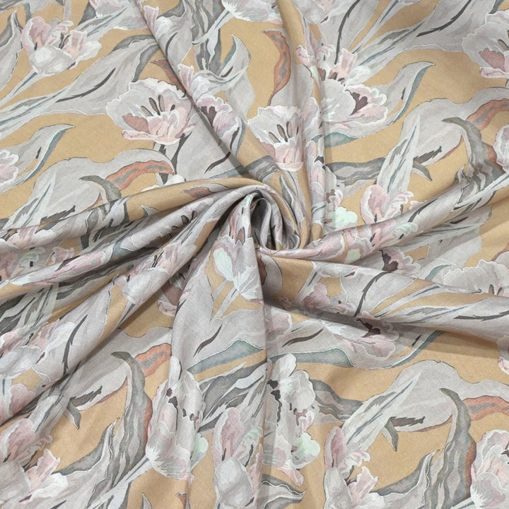 Floral Bamberg Satin Digital Print Fabrics