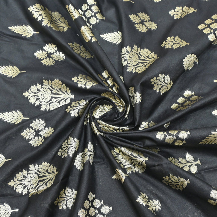 Katan Silk Zari Jaal Brocade Fabrics