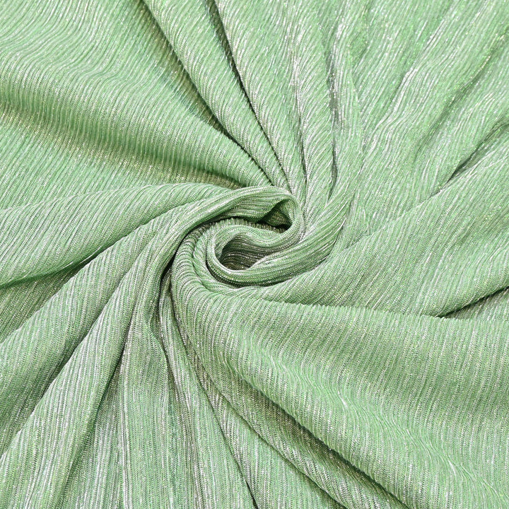 Sage Green Crinkled Moonlight Fabric