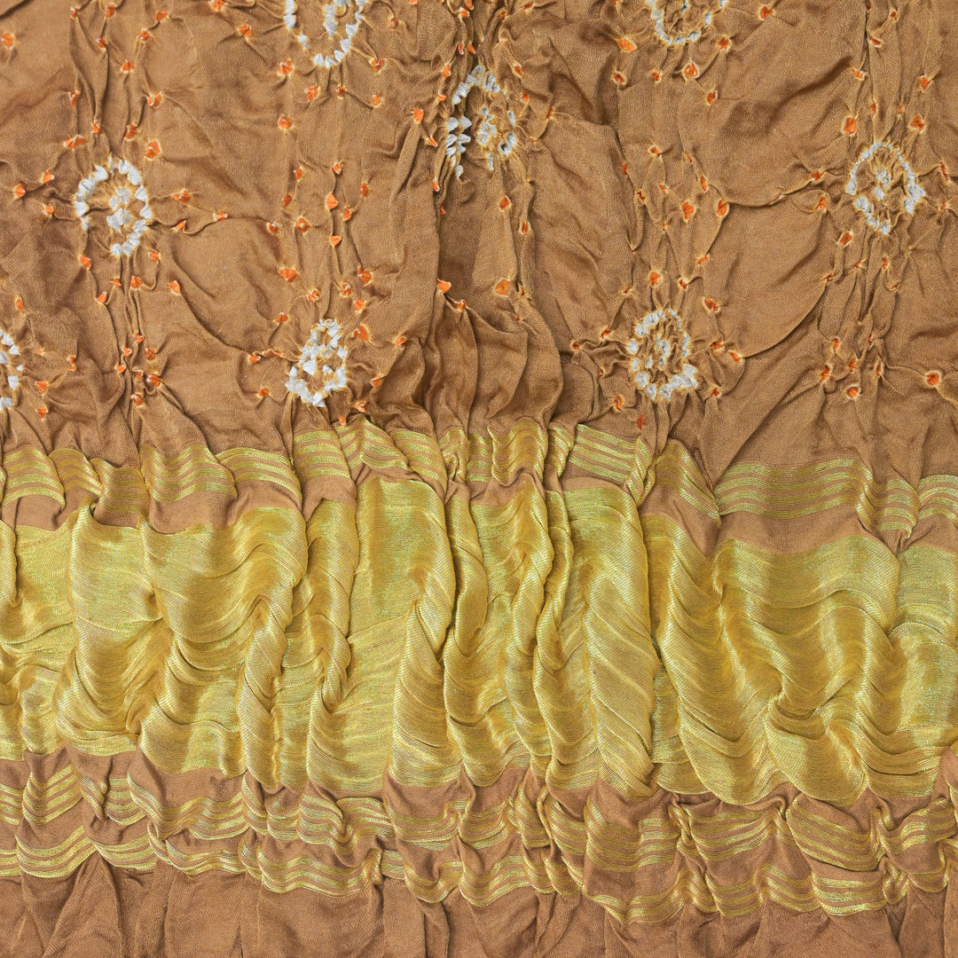 Golden-Yellow Bandhani Dupatta