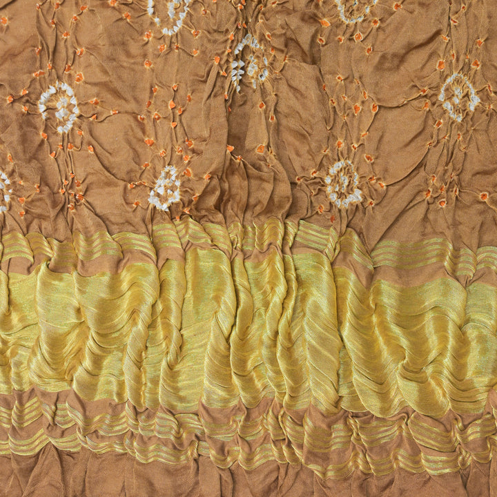 Golden-Yellow Bandhani Dupatta