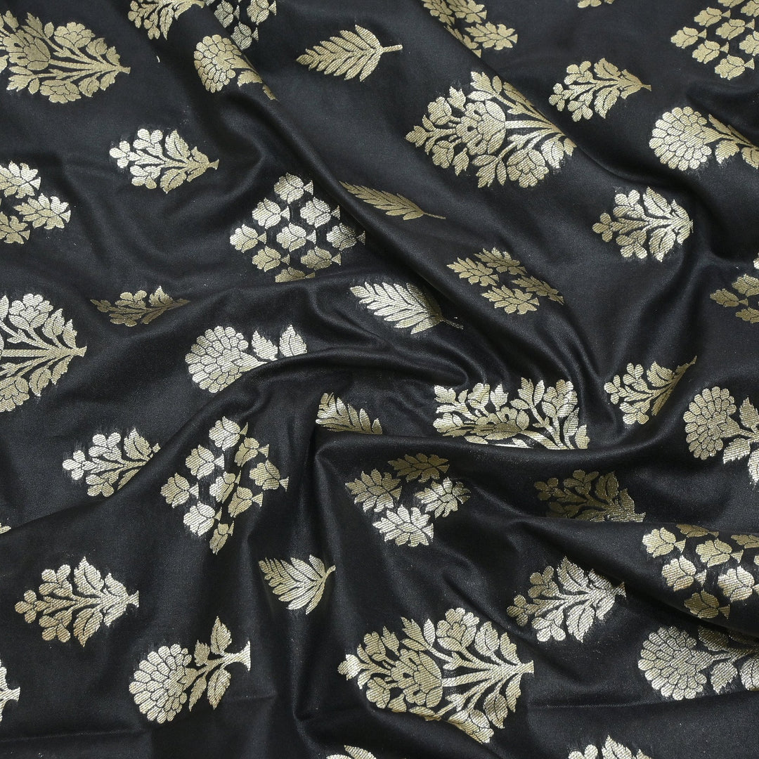 Katan Silk Zari Jaal Brocade Fabrics