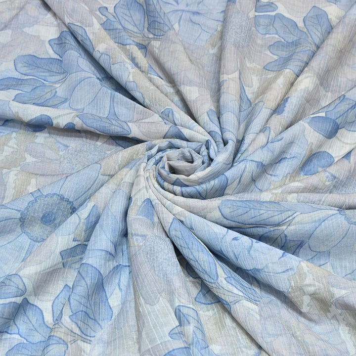 Premium Mal Chiffon Digital Print Fabric – Soft Flowing Designer Printed Fabric VSM001-07