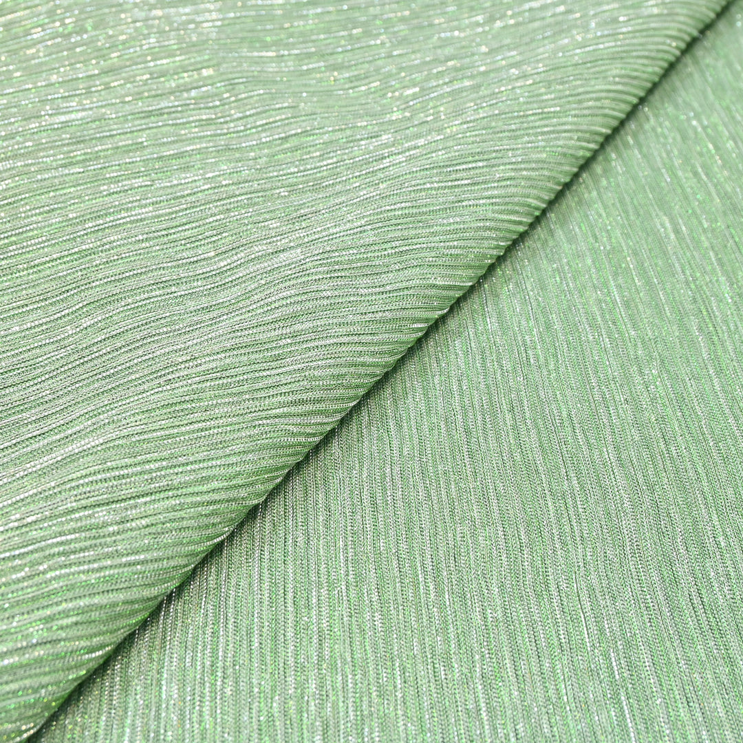 Sage Green Crinkled Moonlight Fabric