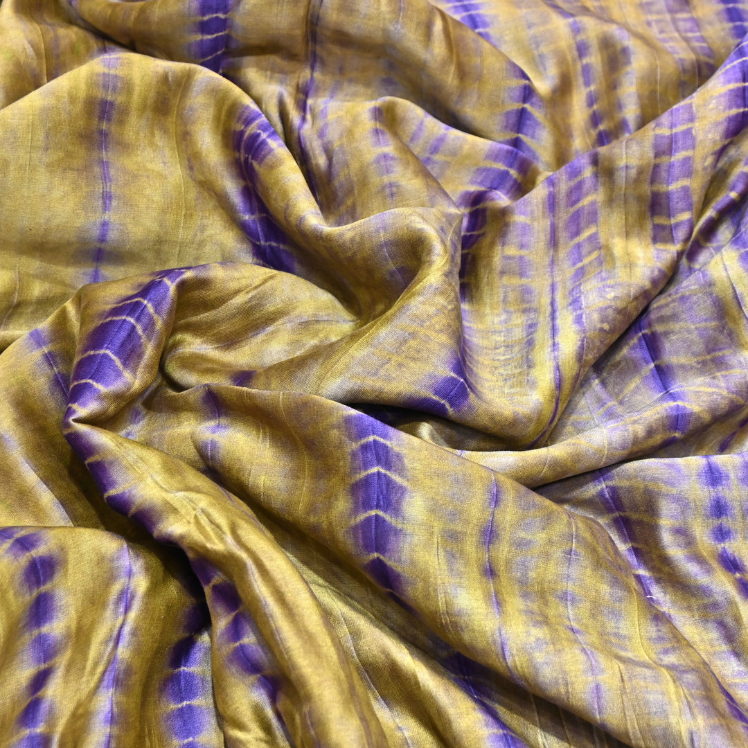 Silk Chanderi Tie & Dye Fabric 44" – Soft Lightweight Designer Fabric