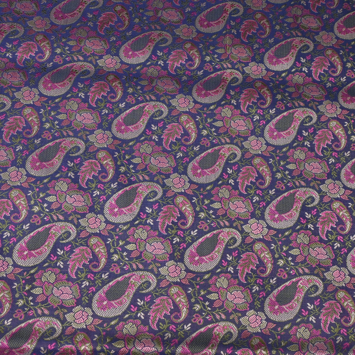 Satin Zari Tehra Brocade Fabrics