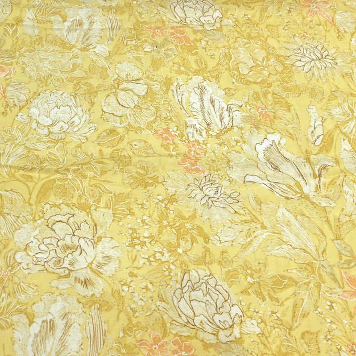Floral Bamberg Satin Digital Print Fabrics