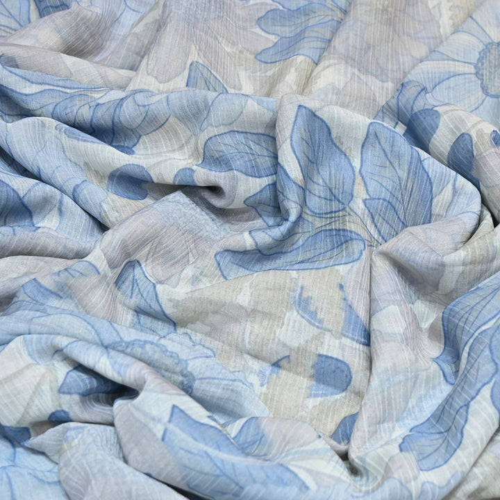 Premium Mal Chiffon Digital Print Fabric – Soft Flowing Designer Printed Fabric VSM001-07