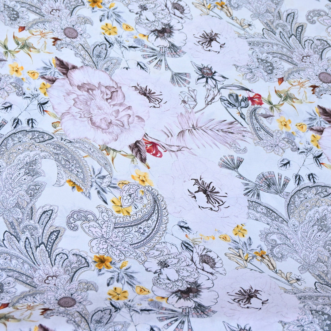 Multicolor Muslin Digital Print Fabric-000844-8