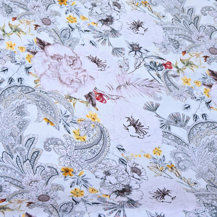 Multicolor Muslin Digital Print Fabric-000844-8