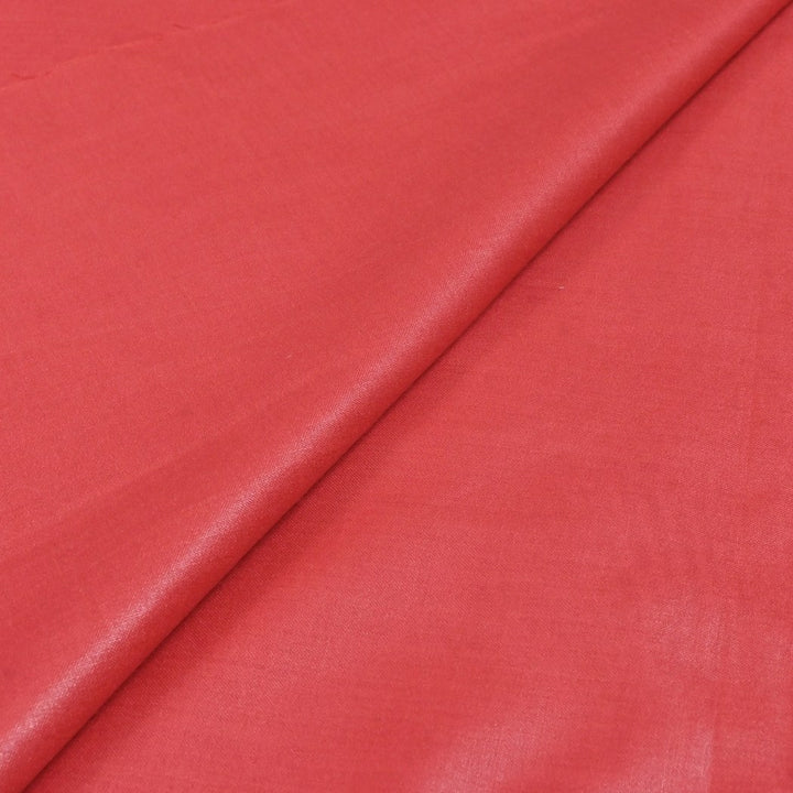 Pastel Red Color Matka Cotton Fabrics