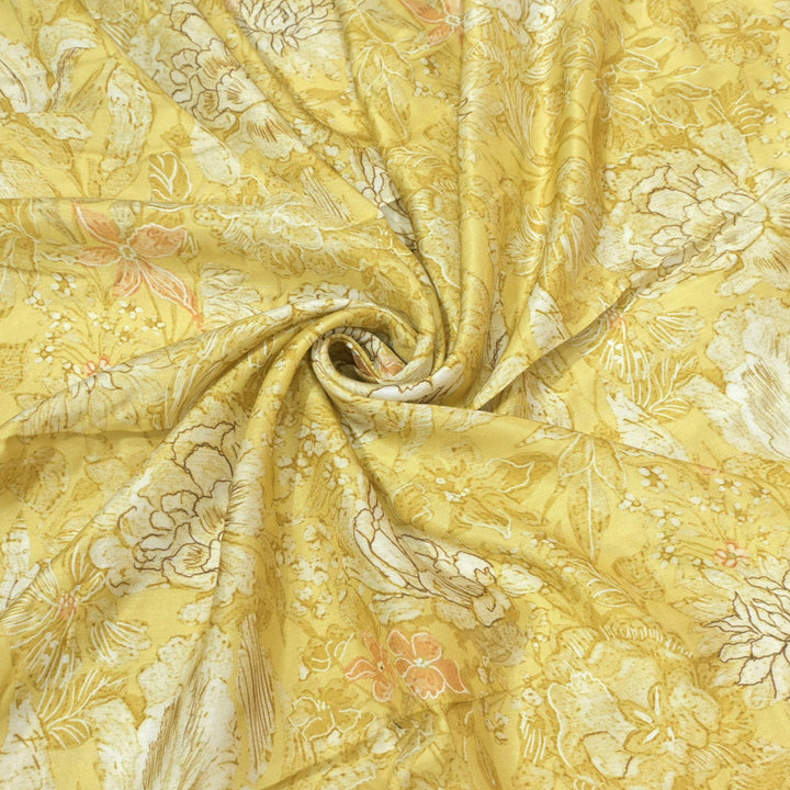 Floral Bamberg Satin Digital Print Fabrics