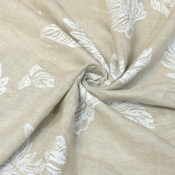 Pure Linen Digital Print Fabric