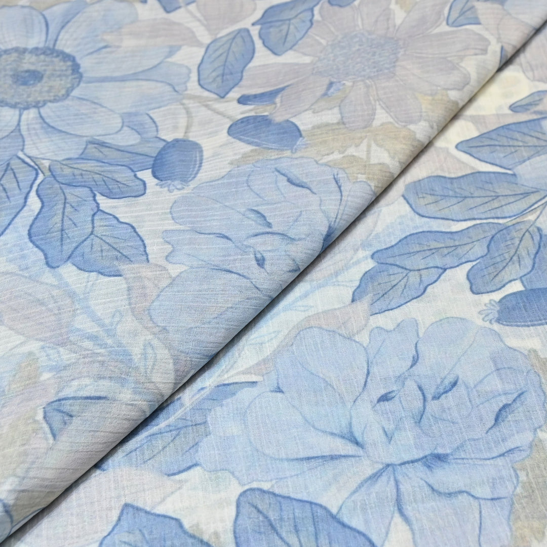 Premium Mal Chiffon Digital Print Fabric – Soft Flowing Designer Printed Fabric VSM001-07
