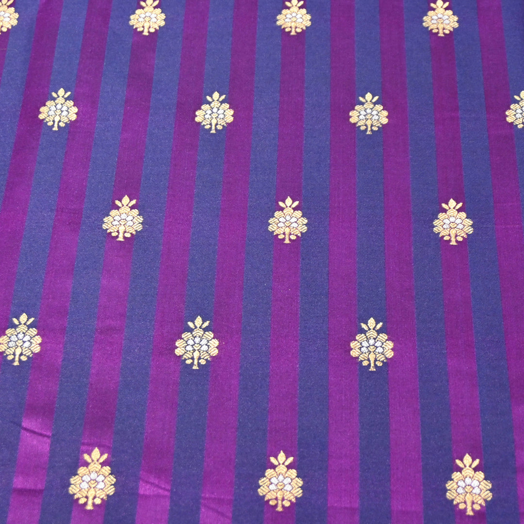 Violet Mina Zari Brocade Fabric
