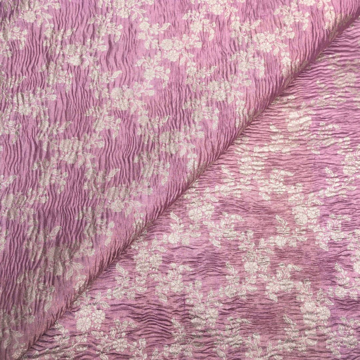 Blush Pink Pure Crush Tissue Zari Jaal | T-16-198