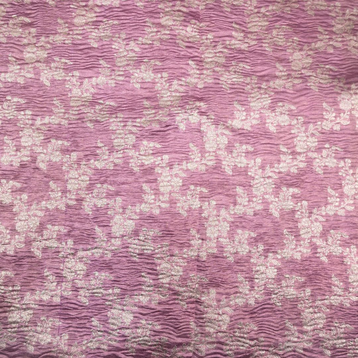 Blush Pink Pure Crush Tissue Zari Jaal | T-16-198
