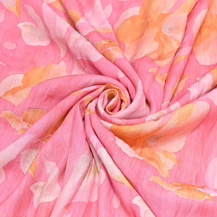 Multi Color Crush Muslin Digital Print Fabric – Soft Designer Muslin Print Fabric- COO145-16