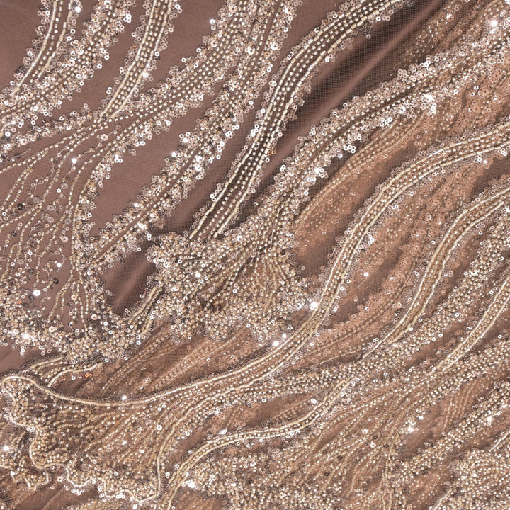 Beautiful Imported Net Cut Dana Sequins Embroidery Fabrics