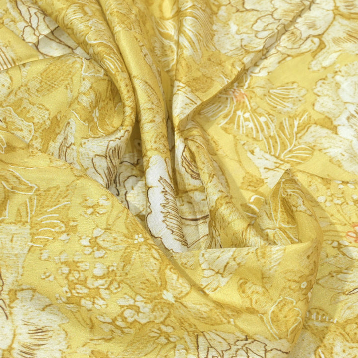Floral Bamberg Satin Digital Print Fabrics
