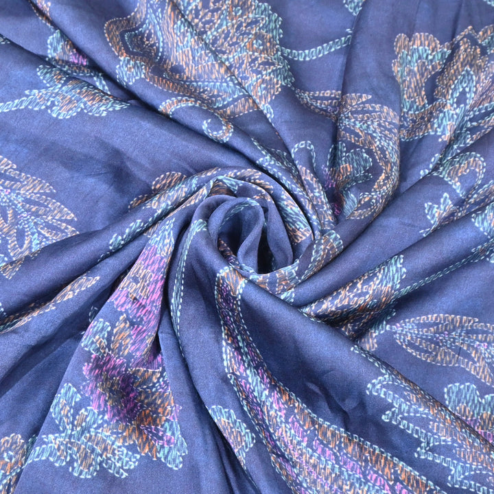 Bemberg Satin Digital Print Fabric– Soft Luxury Designer Satin Fabric 001333-37