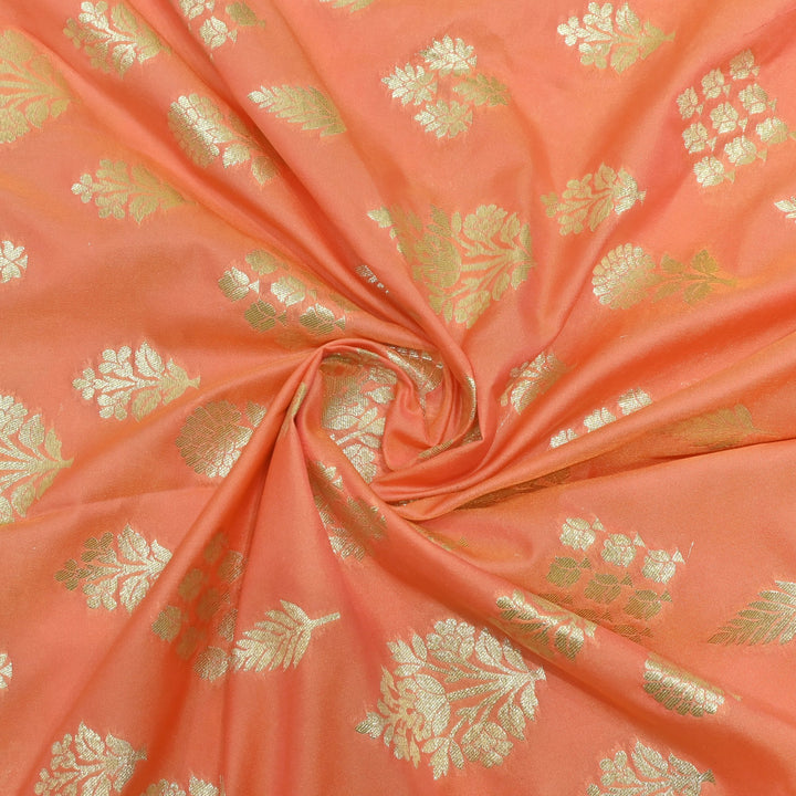 Katan Silk Zari Jaal Brocade Fabrics