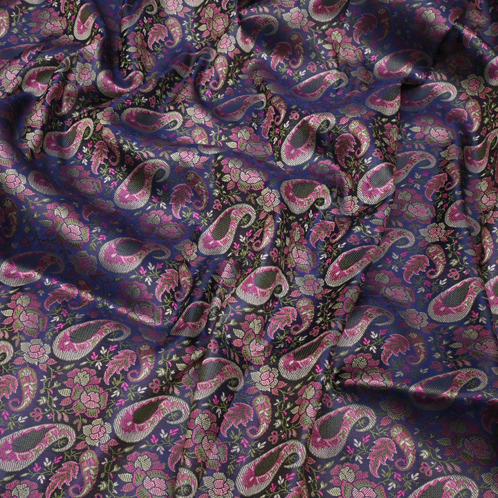 Satin Zari Tehra Brocade Fabrics