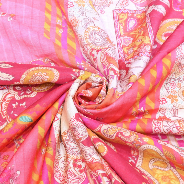 Premium Muslin Digital Print Fabric - 000844-37