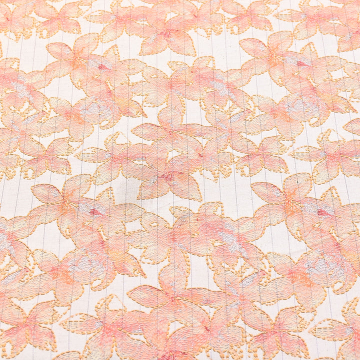 Cotton Linen Lurex Digital Print Fabric – Premium Designer Summer Fabric- BYP125-5