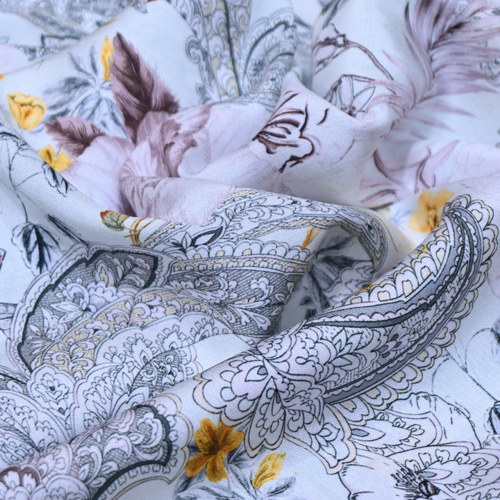 Multicolor Muslin Digital Print Fabric-000844-8