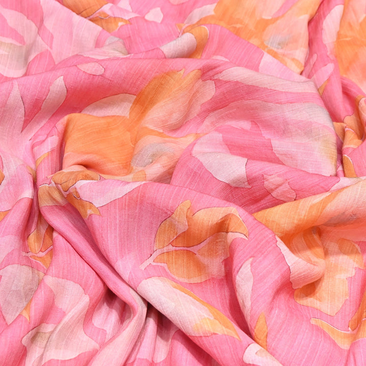 Multi Color Crush Muslin Digital Print Fabric – Soft Designer Muslin Print Fabric- COO145-16