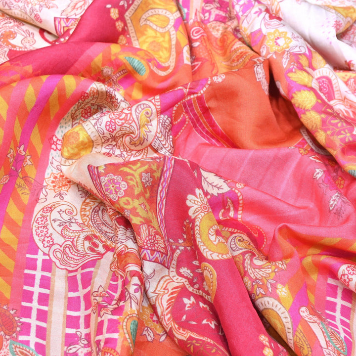 Premium Muslin Digital Print Fabric - 000844-37