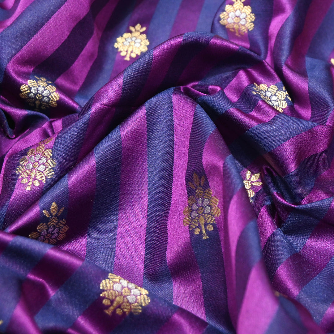 Violet Mina Zari Brocade Fabric
