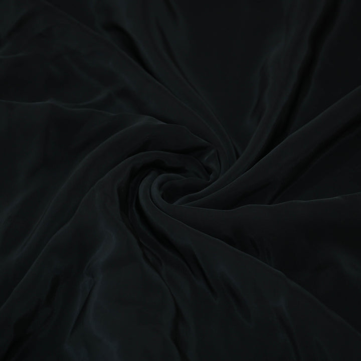 Jet Black Shisha Crepe Fabrics