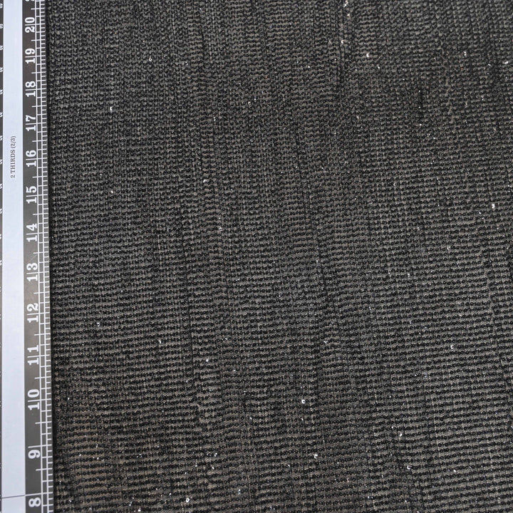 Black Dubai Imported Net Fabric with Sequins Embroidery
