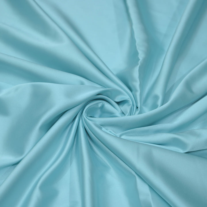 Sky Blue Armani Satin Fabrics