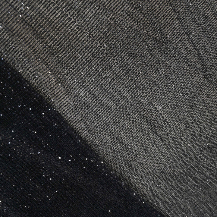Close-up of black and gray textured fabric