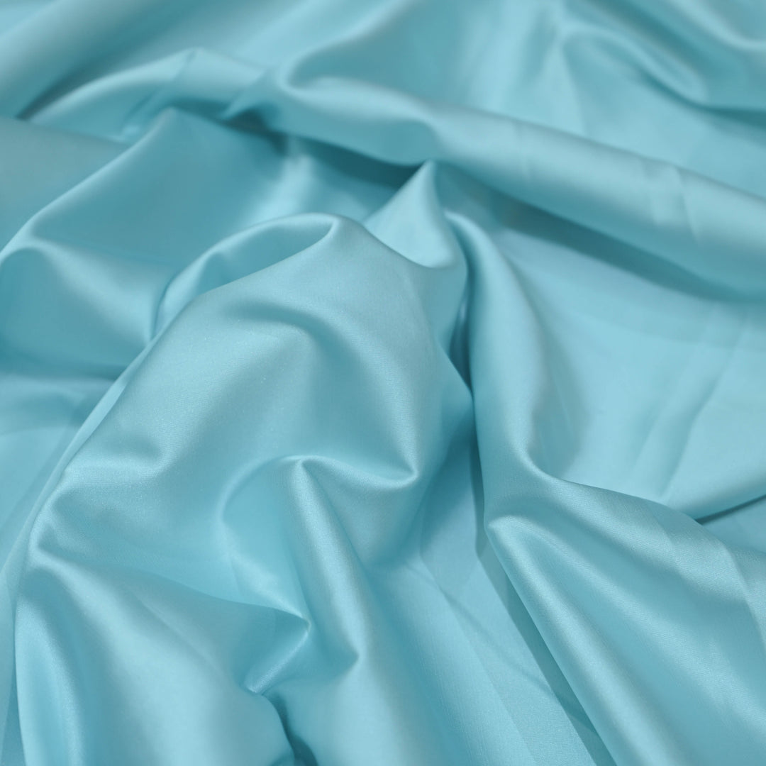 Sky Blue Armani Satin Fabrics