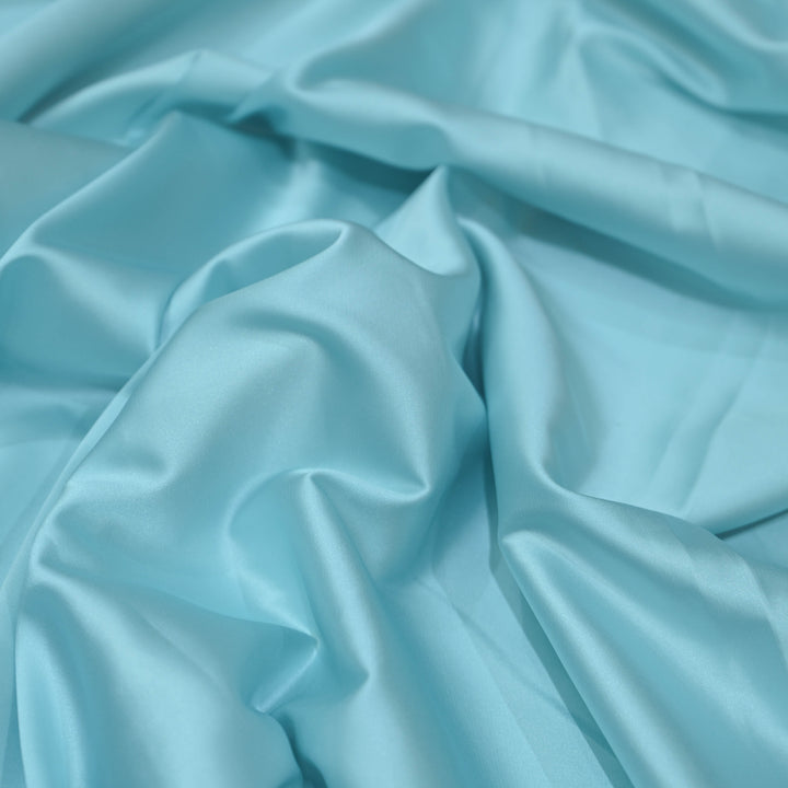 Sky Blue Armani Satin Fabrics