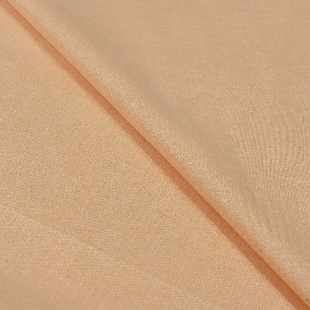 Peach Puff Color Matka Cotton Fabrics