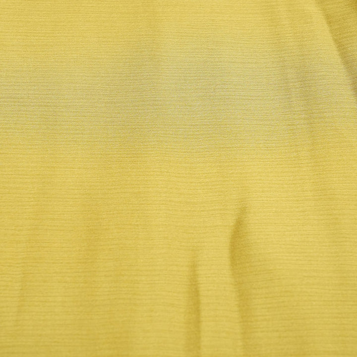 Turmeric Colour Satin Chiffon Fabrics