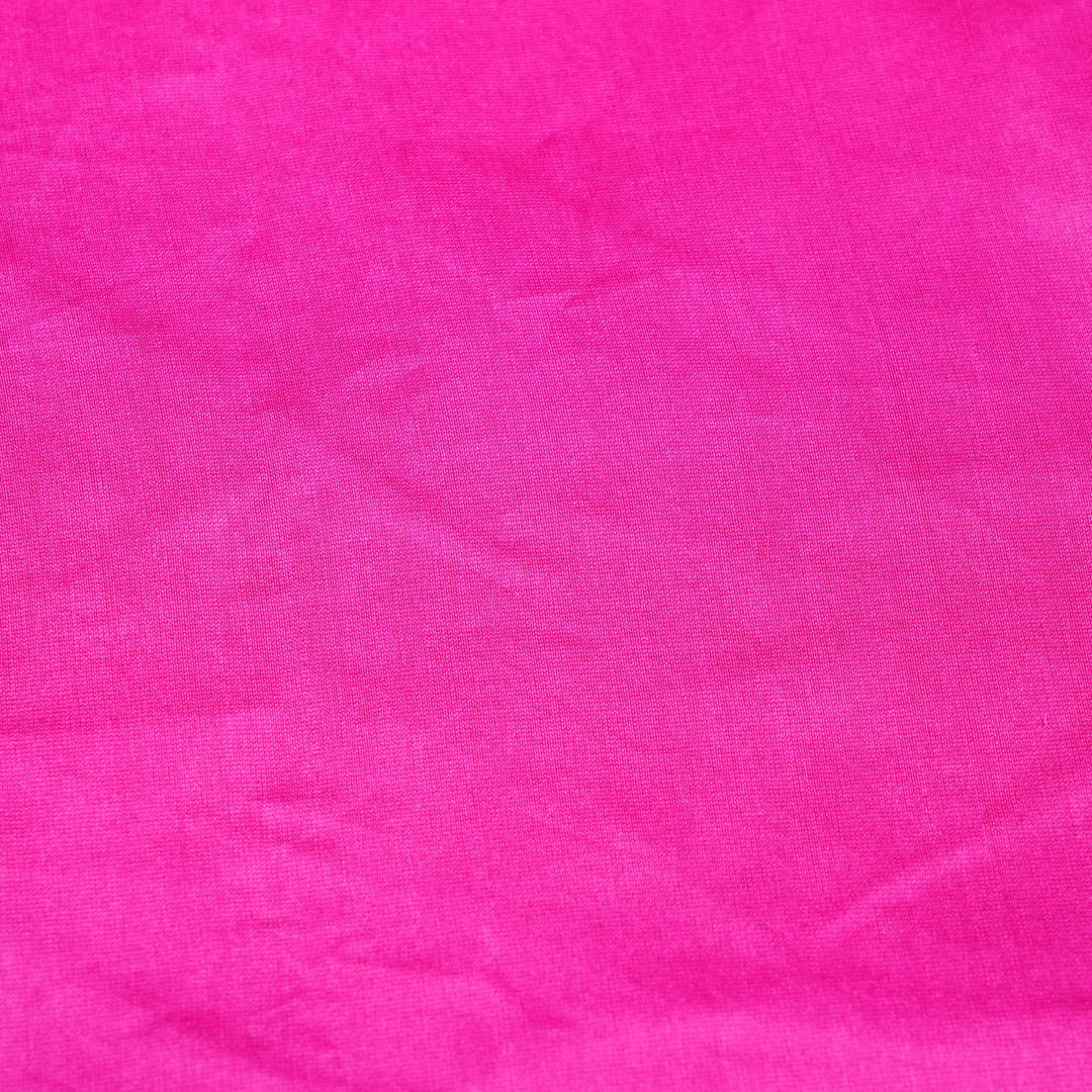 Hot Pink Colour 70gm Silk Chandei Fabrics