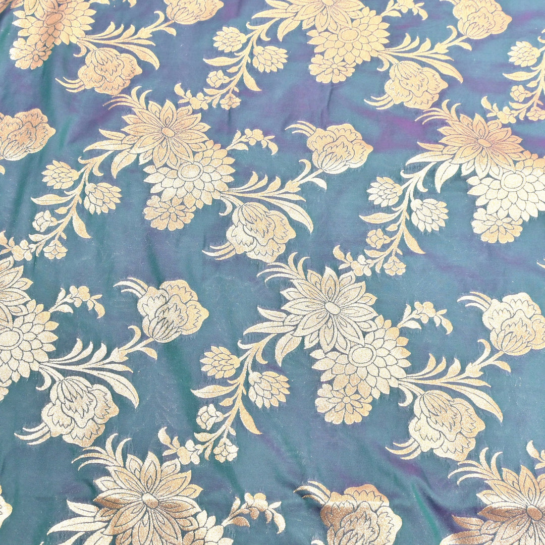 Katan Silk Zari Jaal Brocade Fabrics