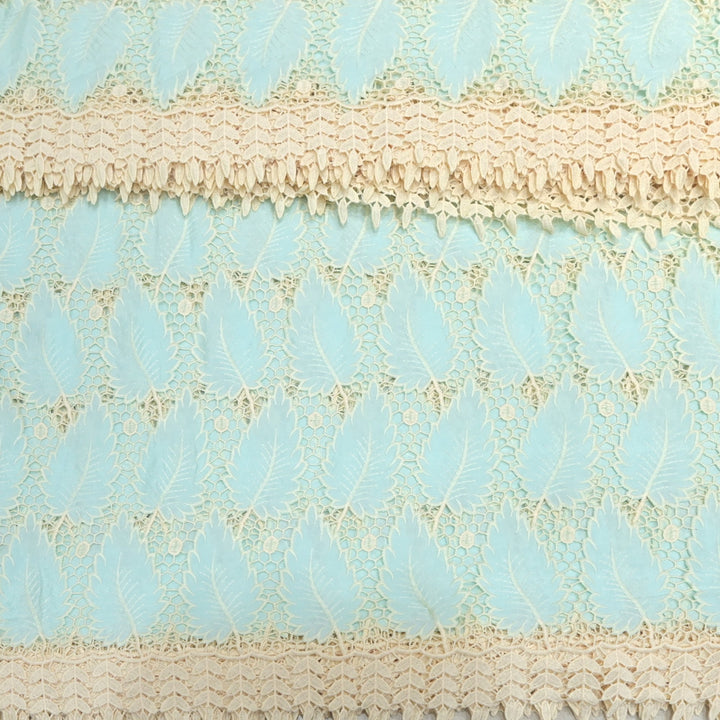 Cut Work Embroidered Fabric on Imported Crepe