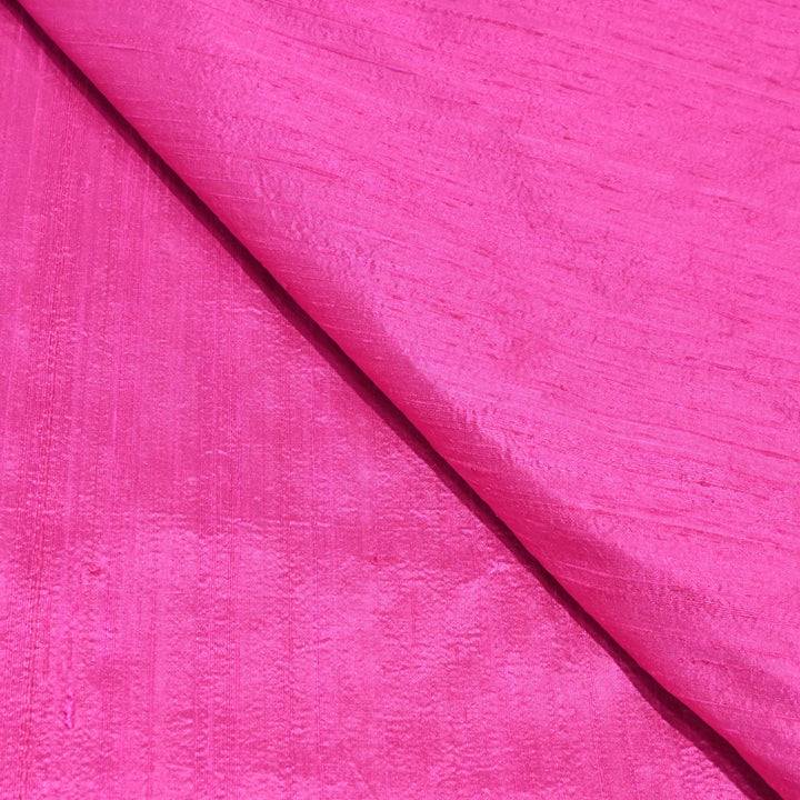 Brilliant Rose Colour 100gm Pure Raw Silk Fabrics