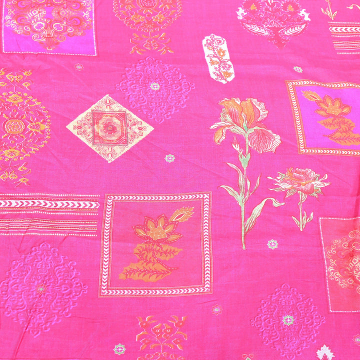Premium Muslin Digital Print Fabric - 000844-14