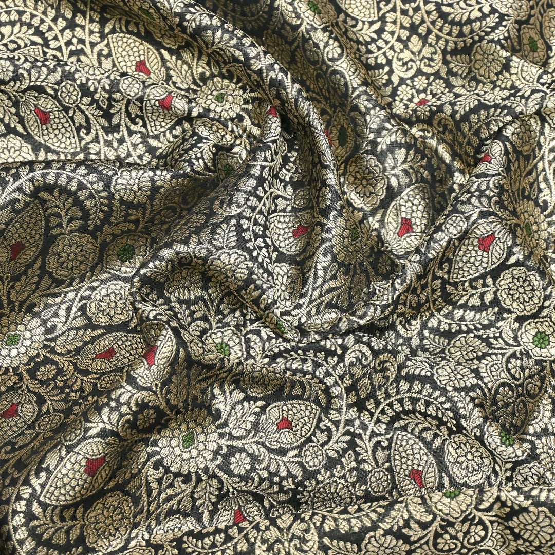 Katan Silk Meena Brocade Fabrics