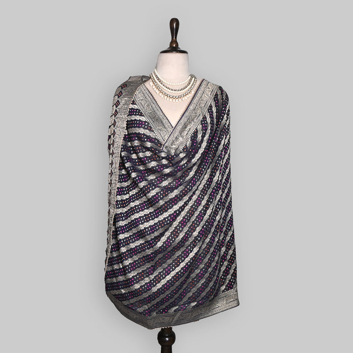 Premium Semi Georgette Leheriya Bandhej Dupatta – Elegant Ethnic Dupatta for Women-A2