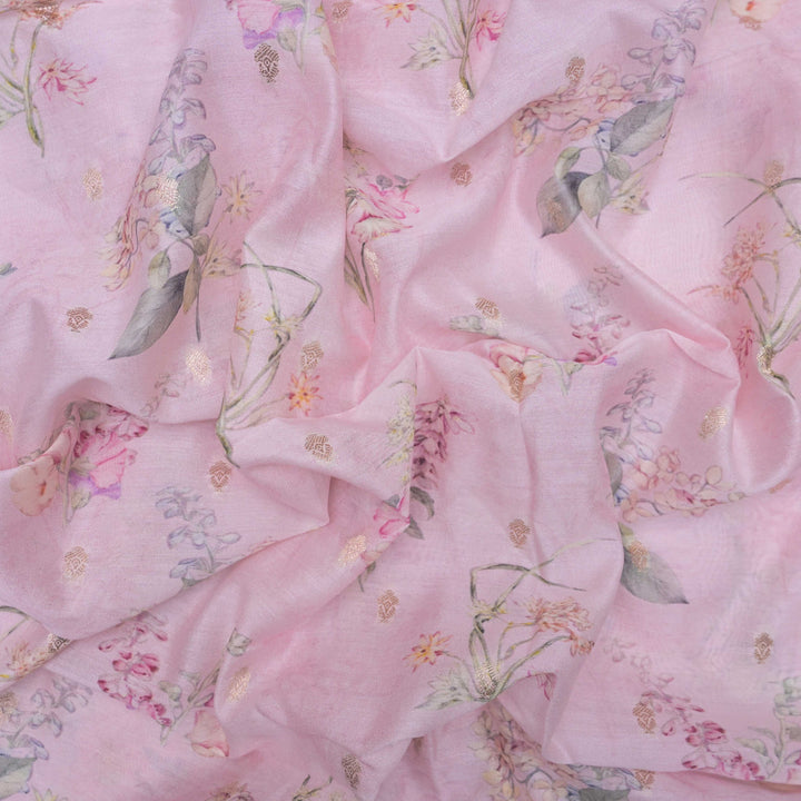 Print Silk Chanderi Zari Print.| 248-389P