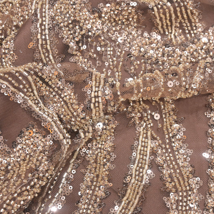Beautiful Imported Net Cut Dana Sequins Embroidery Fabrics